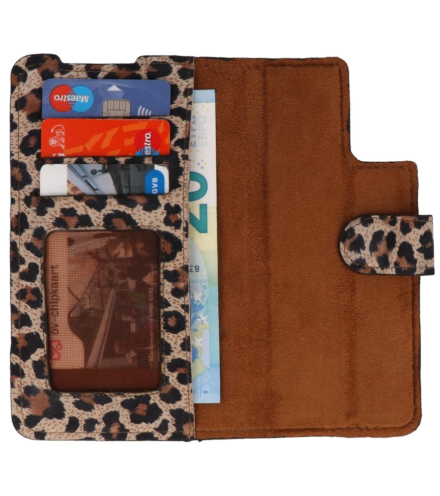 Leopard 2 en 1 Funda de cuero tipo libro para Samsung Galaxy S20 Plus