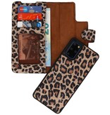 Leopard 2 i 1 læderbogtype taske til Samsung Galaxy S20 Plus