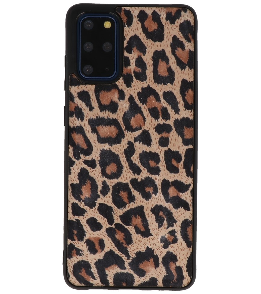 Leopard 2 en 1 Funda de cuero tipo libro para Samsung Galaxy S20 Plus