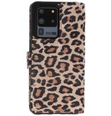 Leopard 2 en 1 Funda de cuero tipo libro para Samsung Galaxy S20 Ultra