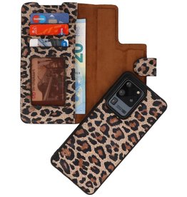 Leopard 2 en 1 Funda de cuero tipo libro para Samsung Galaxy S20 Ultra