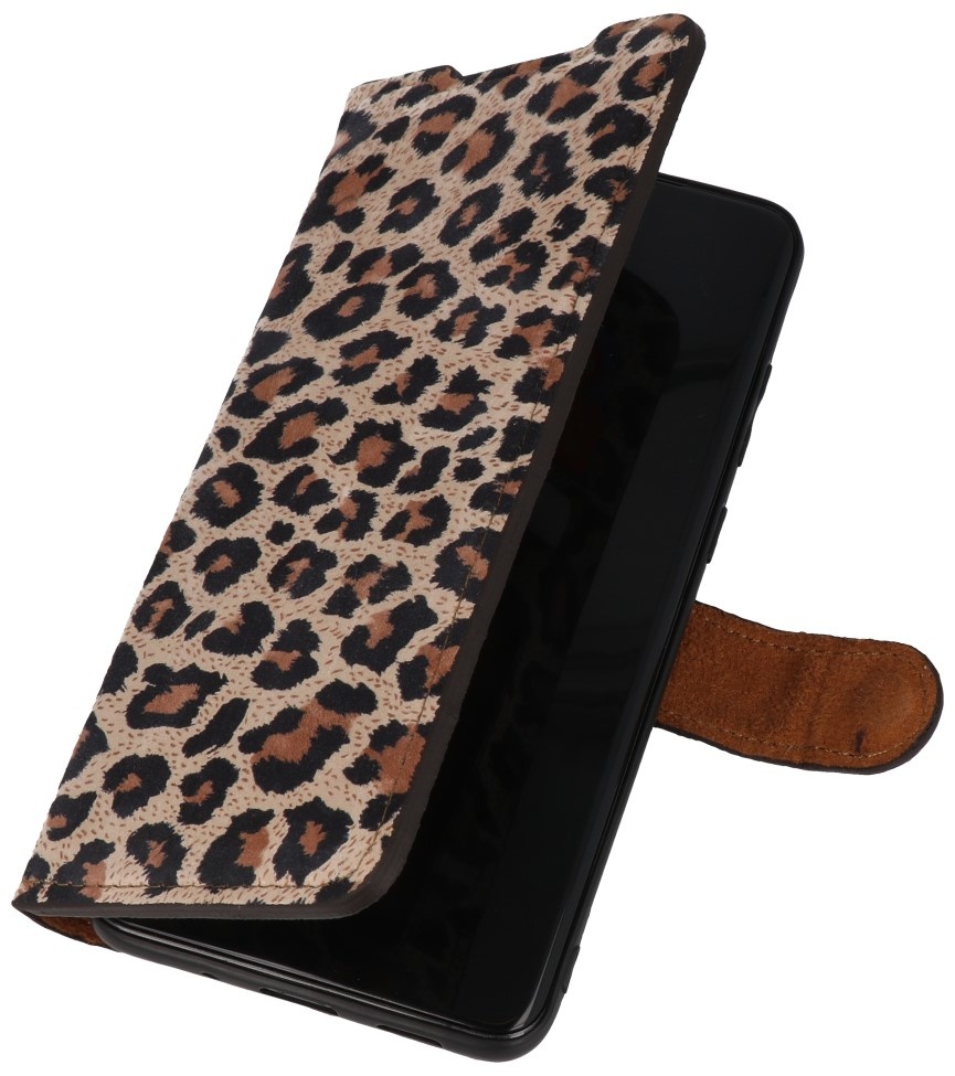 Leopard 2 en 1 Funda de cuero tipo libro para Samsung Galaxy S20 Ultra