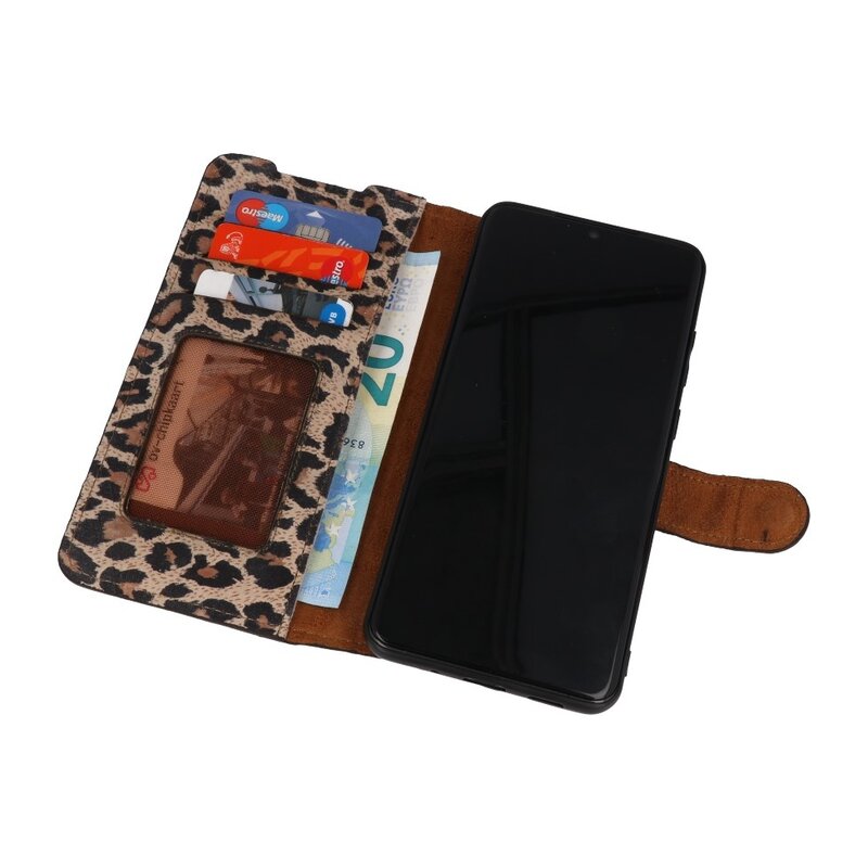 Leopard 2 i 1 læderbogtype taske til Samsung Galaxy S20 Ultra