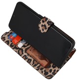 Leopard 2 en 1 Funda de cuero tipo libro para Samsung Galaxy S20 Ultra