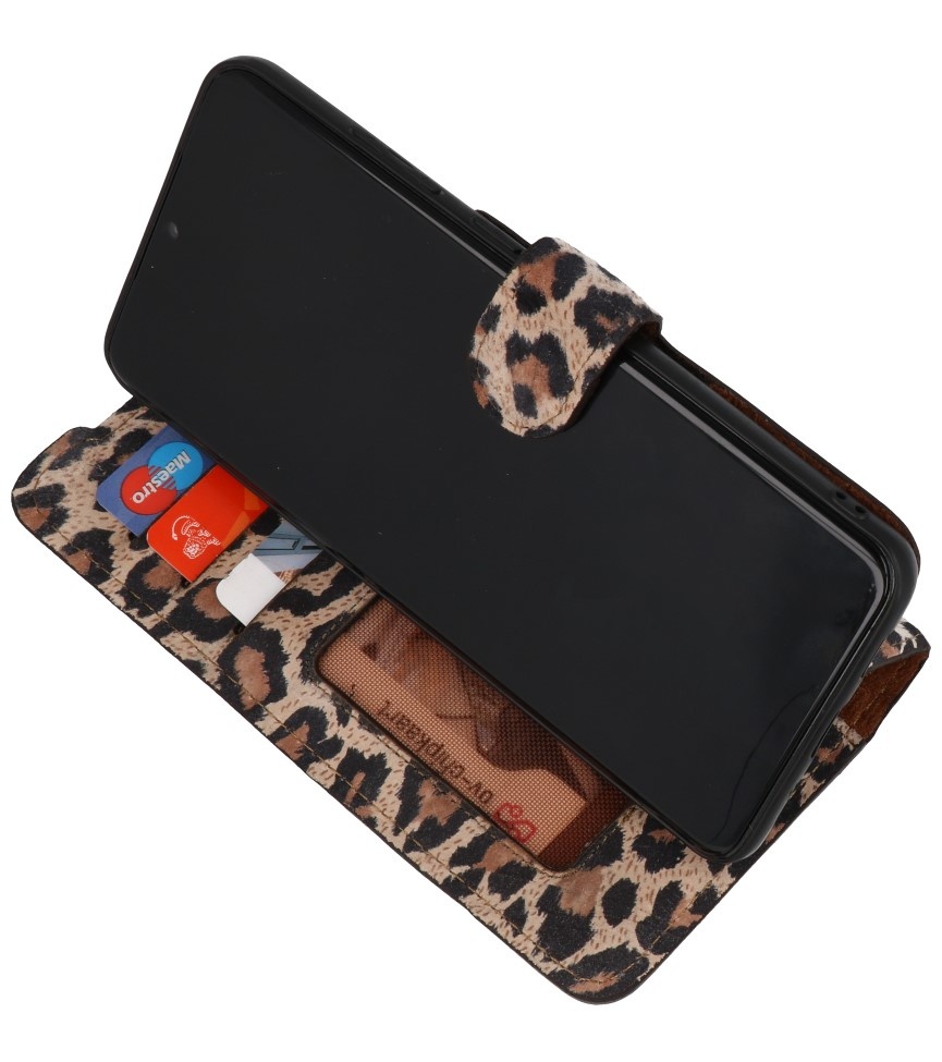 Leopard 2 en 1 Funda de cuero tipo libro para Samsung Galaxy S20 Ultra