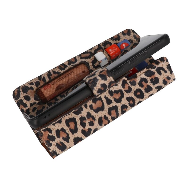 Leopard 2 i 1 læderbogtype taske til Samsung Galaxy S20 Ultra