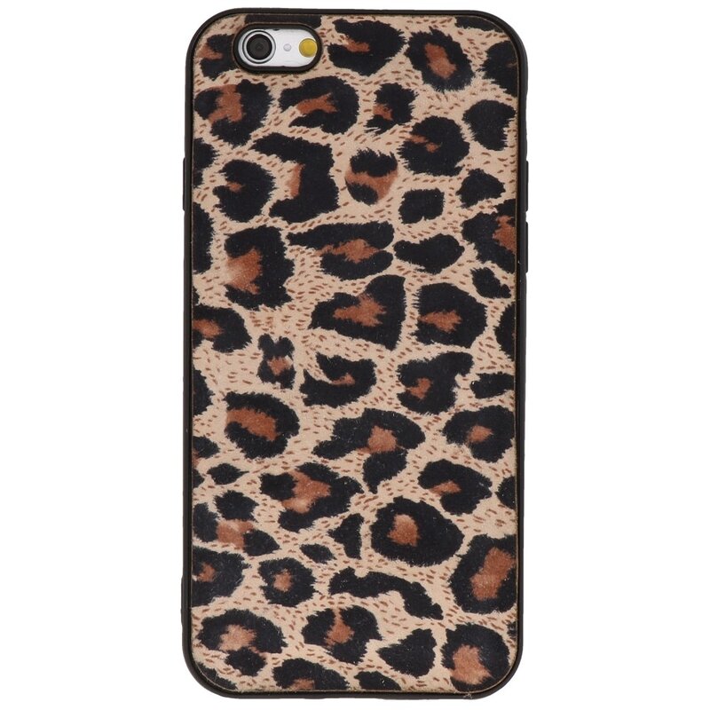 Leopard læder bagcover til iPhone 6