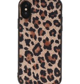 Leopard Leather Back Cover for iPhone X / iPhone Xs