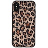 Cover posteriore in pelle leopardata iPhone X / iPhone Xs