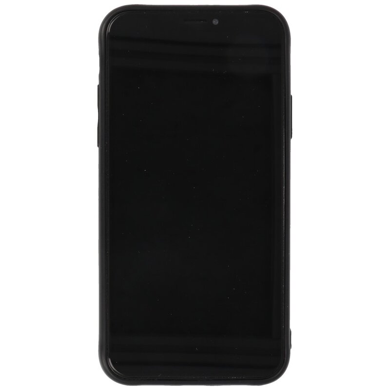 Coque arrière en cuir léopard pour iPhone X / iPhone Xs