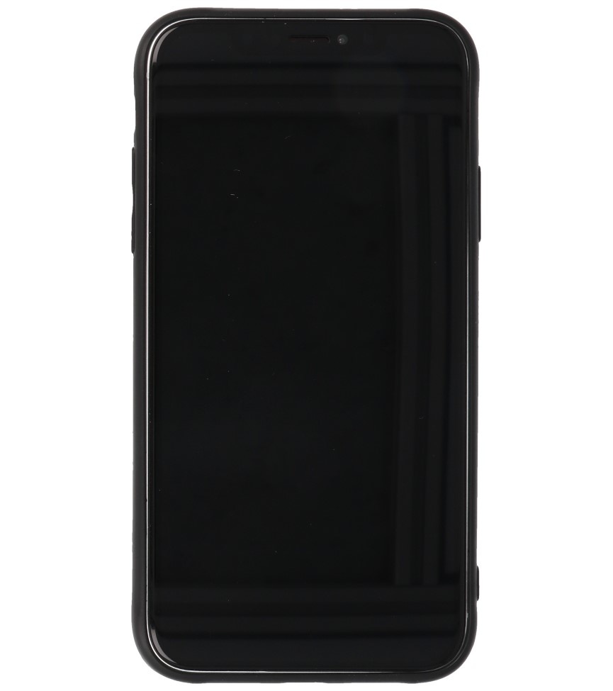 Luipaard Leer Back Cover voor iPhone XR