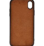 Cover posteriore in pelle leopardata per iPhone XR