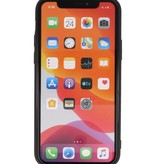 Coque arrière en cuir léopard pour iPhone 11 Pro