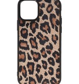 Funda trasera de cuero de leopardo para iPhone 11 Pro