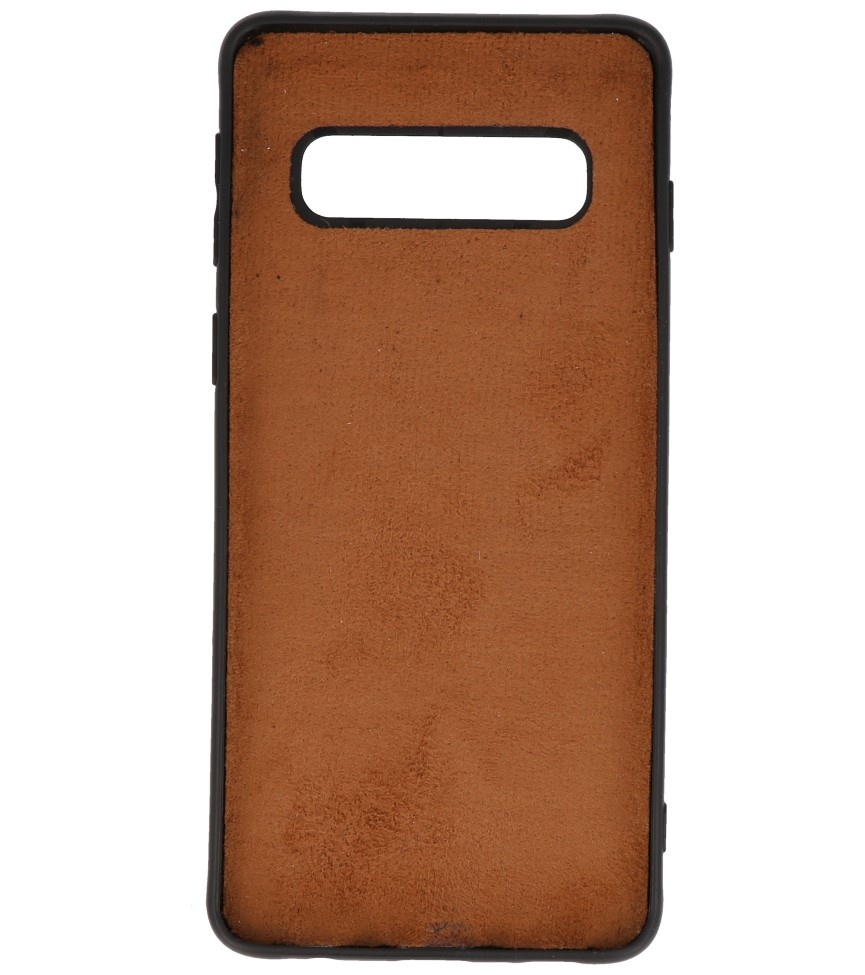 Leopard Leather Back Cover for Samsung Galaxy S10