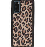 Coque arrière en cuir léopard pour Samsung Galaxy S20