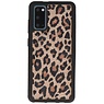 Cover posteriore in pelle leopardata Samsung Galaxy S20