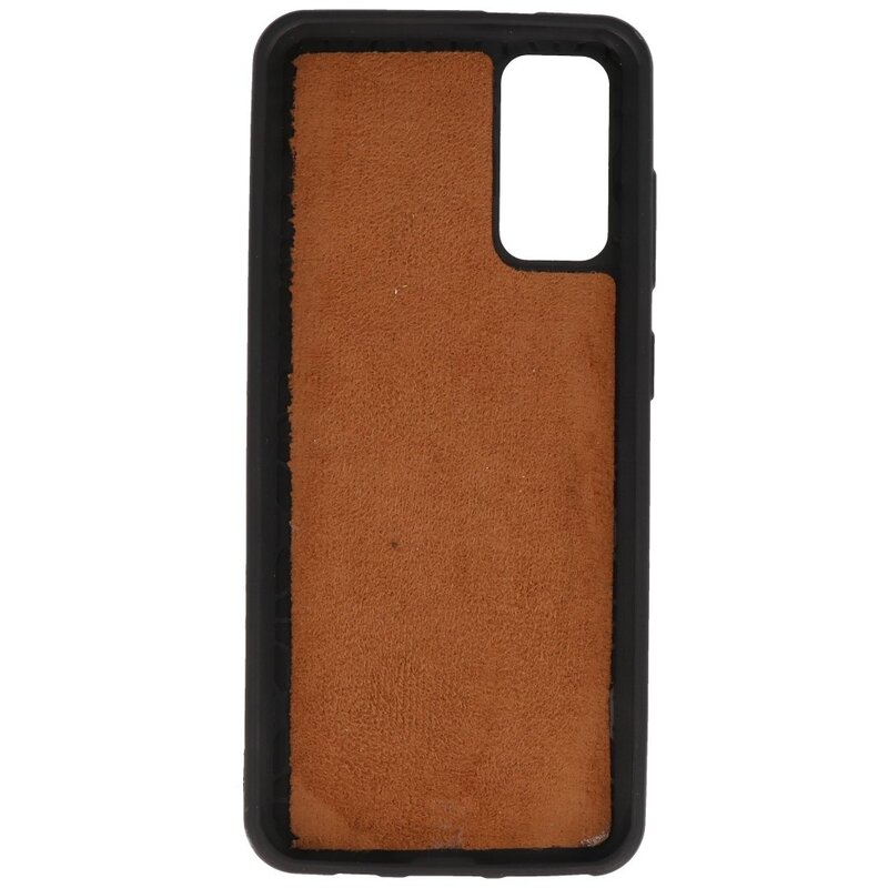 Leopard læder bagcover til Samsung Galaxy S20