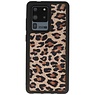 Cover posteriore in pelle leopardata Samsung Galaxy S20 Ultra