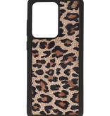 Luipaard Leer Back Cover voor Samsung Galaxy S20 Ultra