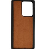 Coque arrière en cuir léopard pour Samsung Galaxy S20 Ultra