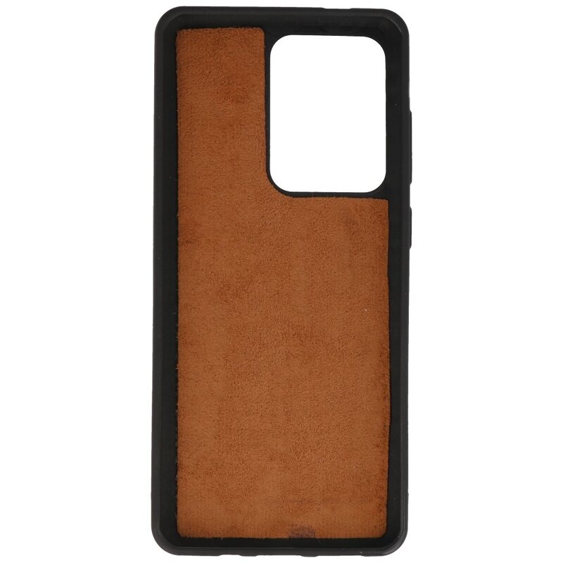 Cubierta trasera de cuero de leopardo para Samsung Galaxy S20 Ultra