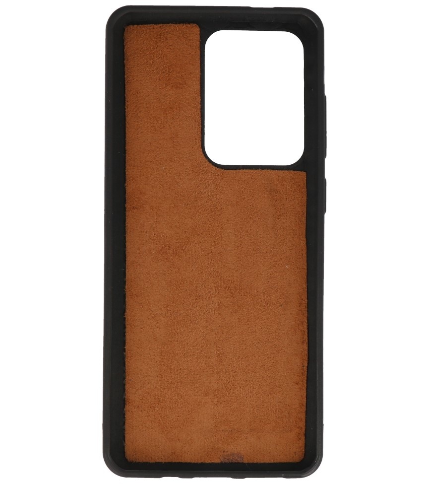 Luipaard Leer Back Cover voor Samsung Galaxy S20 Ultra