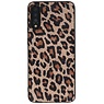 Cover posteriore in pelle leopardata Samsung Galaxy A70