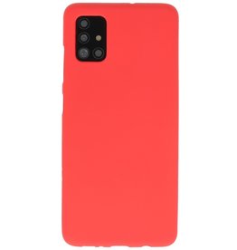 Coque en TPU couleur pour Samsung Galaxy A51 Rouge