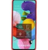 Farbige TPU-Hülle für Samsung Galaxy A51 Rot