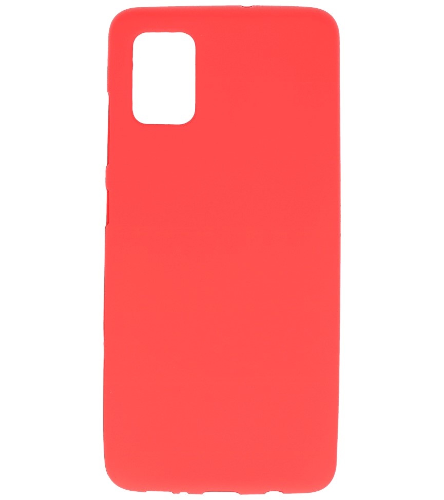 Carcasa de TPU en color para Samsung Galaxy A51 Rojo