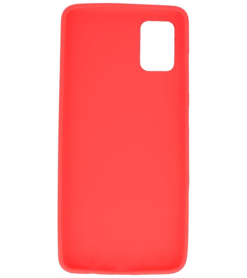 Color TPU Hoesje voor Samsung Galaxy A51 Rood