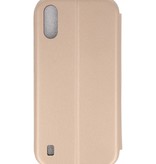 Custodia slim folio per Samsung Galaxy A01 oro