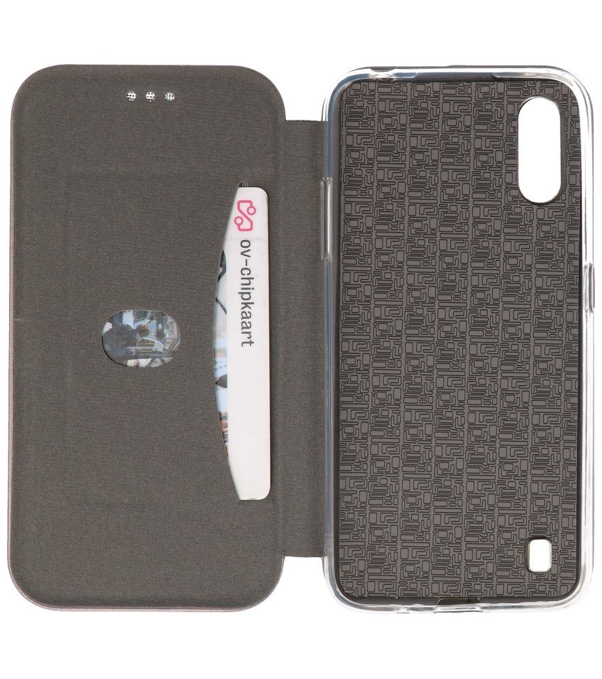 Slim Folio Case voor Samsung Galaxy A01 Grijs