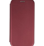 Custodia slim a folio per Samsung Galaxy A01 Bordeaux Red