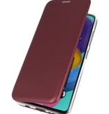 Custodia slim a folio per Samsung Galaxy A01 Bordeaux Red