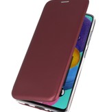 Étui Folio Slim pour Samsung Galaxy A01 Bordeaux Rouge