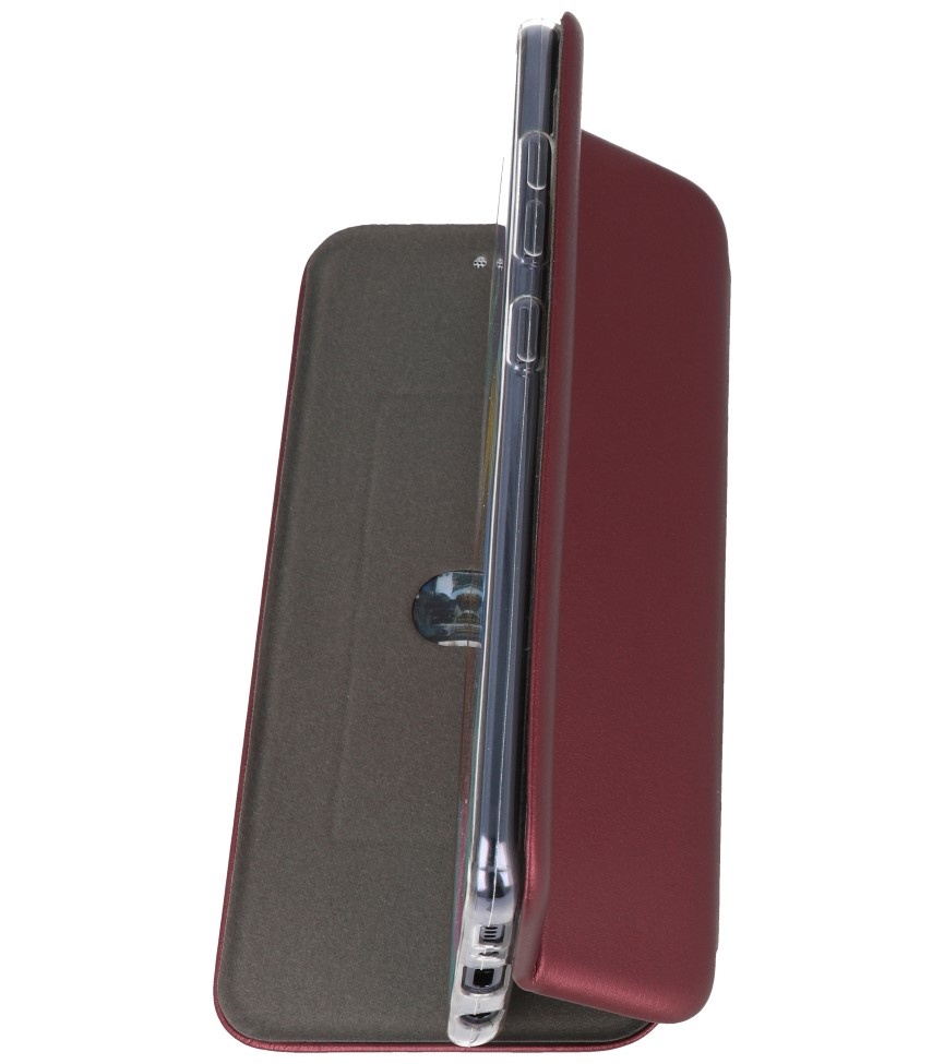 Custodia slim a folio per Samsung Galaxy A01 Bordeaux Red
