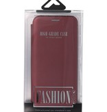 Custodia slim a folio per Samsung Galaxy A01 Bordeaux Red