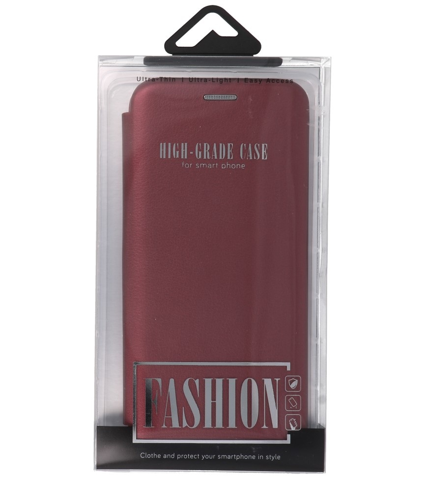 Custodia slim a folio per Samsung Galaxy A01 Bordeaux Red