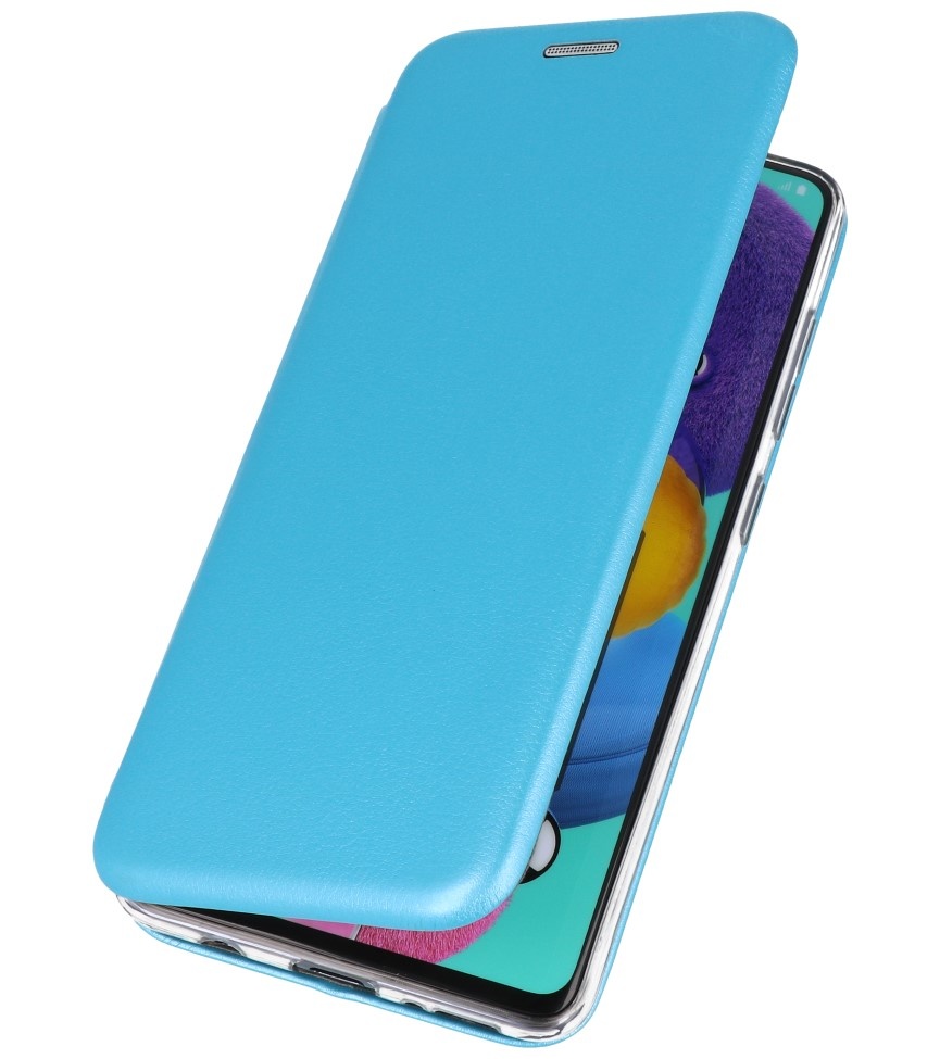 Schlanke Folio Hülle für Samsung Galaxy A51 Blau