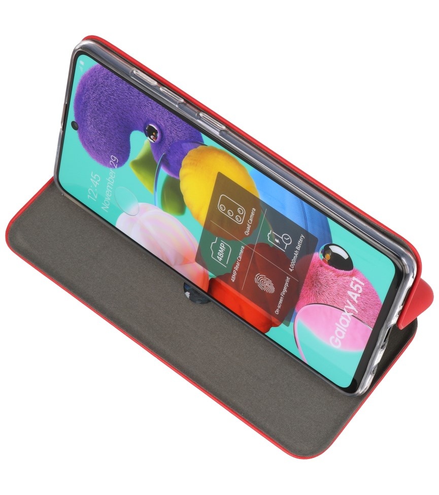 Slim Folio Case voor Samsung Galaxy A51 Rood