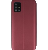 Funda Slim Folio para Samsung Galaxy A51 Burdeos Rojo