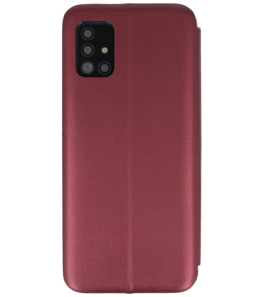 Étui Folio Slim pour Samsung Galaxy A51 Bordeaux Rouge