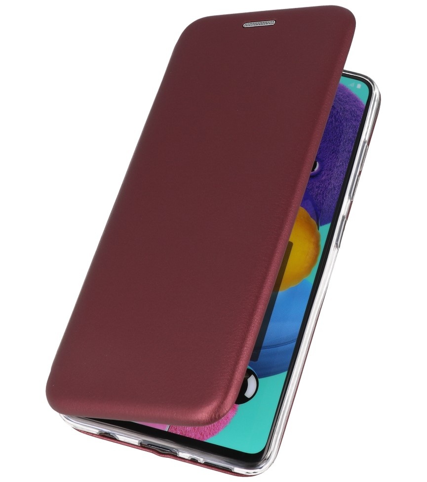 Custodia slim a folio per Samsung Galaxy A51 Bordeaux Red