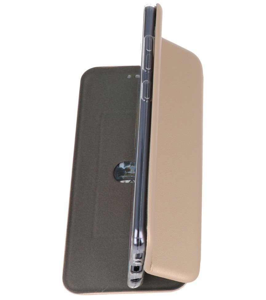 Custodia slim folio per Samsung Galaxy A71 oro