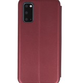 Slim Folio Case voor Samsung Galaxy S20 Bordeaux Rood