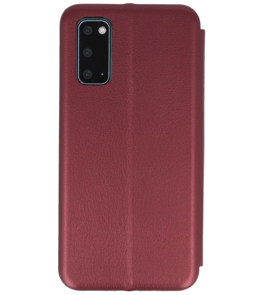 Schlanke Folio Hülle für Samsung Galaxy S20 Bordeaux Rot