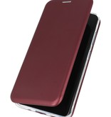 Schlanke Folio Hülle für Samsung Galaxy S20 Bordeaux Rot