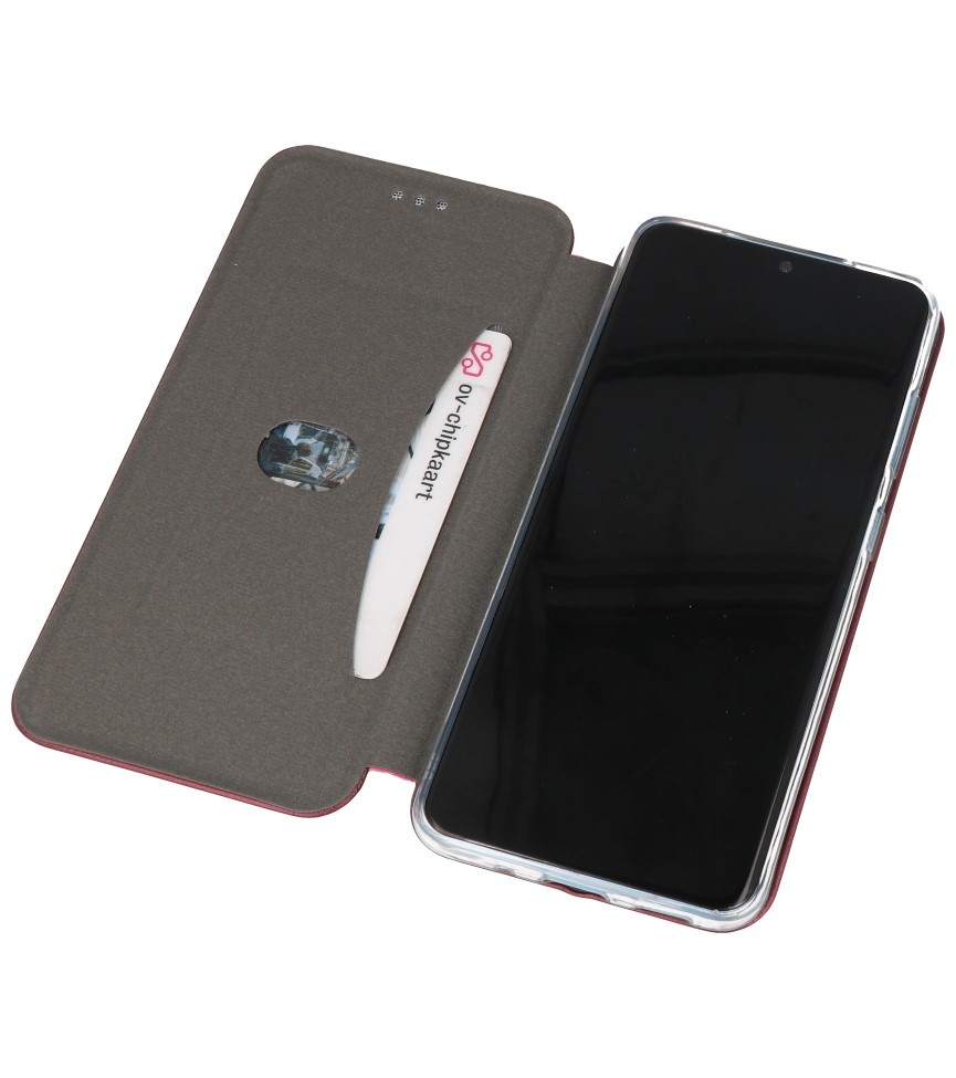 Custodia slim a folio per Samsung Galaxy S20 Bordeaux Red